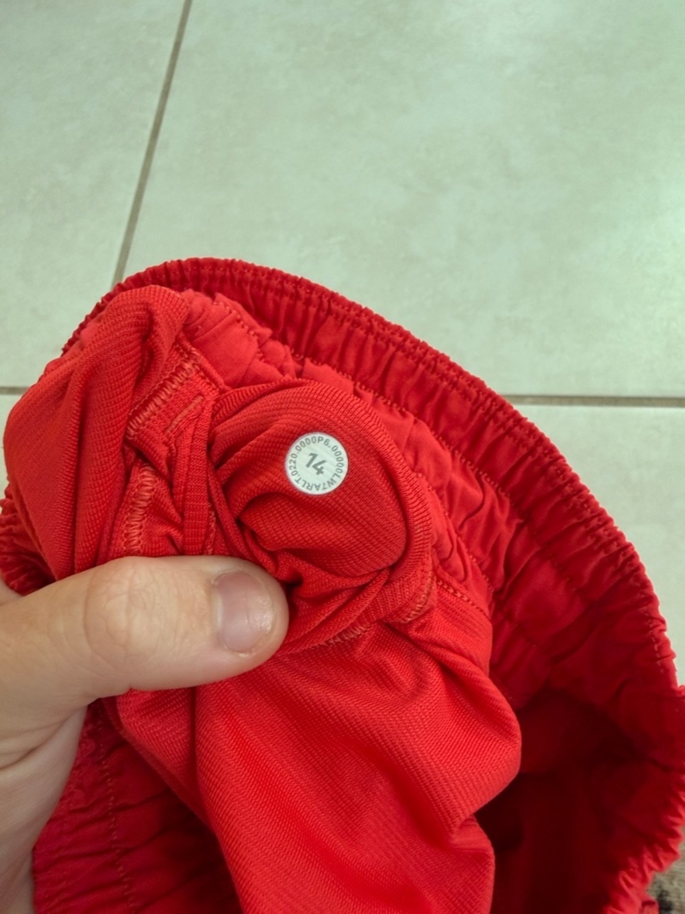 lululemon athletica Red Women's Athletic Shorts - Picture 3 of 4